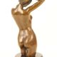 Tors femeie-statueta din bronz cu soclu marmura