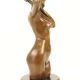 Tors femeie-statueta din bronz cu soclu marmura