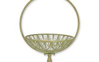 Cosulet flori din fier forjat antik green