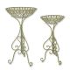 Set doua jardiniere fier forjat antik green