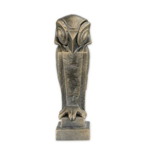 Bufnita-figurina Art Deco din fonta