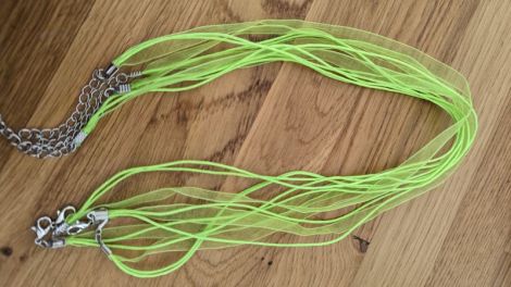 Snur de colier galben neon