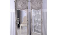 Oglinda Jugendstill din cristal cu o rama gri