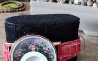 Ceas de mana vintage unicat rosu