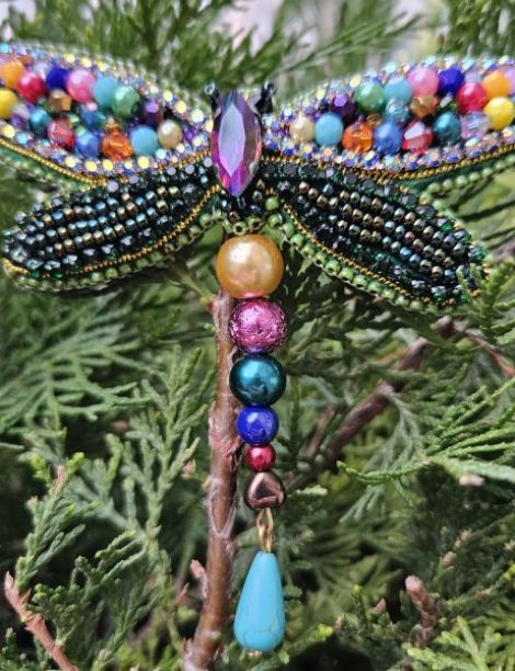 Brosa handmade libelula Maya