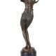 Dansatoare-statueta Art Deco din bronz 