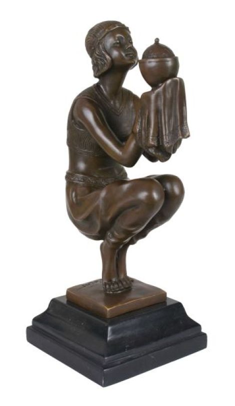 Oblivion-statueta Art Deco din bronz