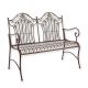 Banca gradina din fier forjat antik brown