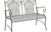 Banca gradina din fier forjat antik grey