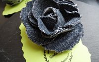 Brose florale - din blugi reciclati cod1413