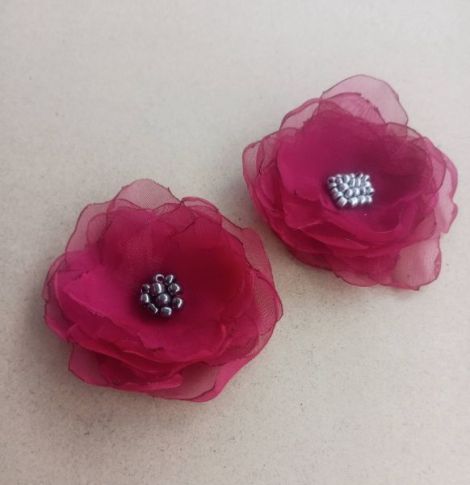set brose flori diafane magenta