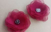 set brose flori diafane magenta