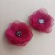 set brose flori diafane magenta