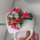 Cana flori fimo