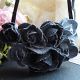 Colier statement cu flori din blugi reciclai cod