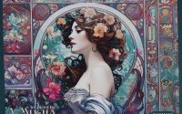 Servet decorativ Alfons Mucha