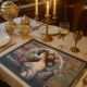 Servet decorativ Alfons Mucha