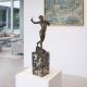 Tanarul David cu prastie-statueta bronz