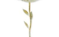 Baie pasarele floare din fier forjat antik white