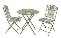 Set mobilier din fier forjat antik green