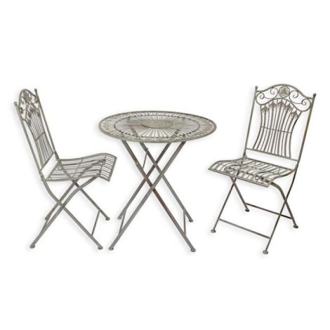 Set mobilier din fier forjat antik grey