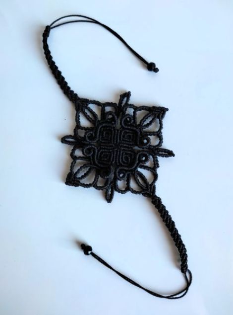 Bratara macrame reglabila