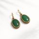 Cercei handmade Royal emerald cu aventurin verde