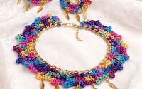 Set bijuterii Rainbow Wings - croetat manual  