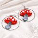  Cercei handmade ciupercute   