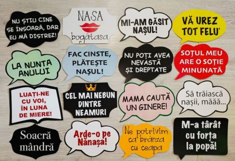 Propsuri pancarte amuzante recuzit foto nunt