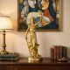 Justitia-statueta din rasini cu finisaj bronz