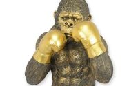 Bust maimuta boxer-statueta din rasini speciale