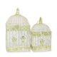 Set doua colivii patrate din fier forjat 