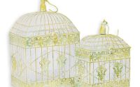 Set doua colivii patrate din fier forjat antik whi