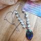 Colier handmade pietre naturale acvamarin i panda