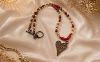 Colier cu perle de cultura - Heart