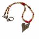 Colier cu perle de cultura - Heart
