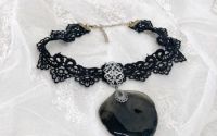 Colier -choker din dantela  