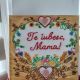 Tablou handmade Te iubesc mama"