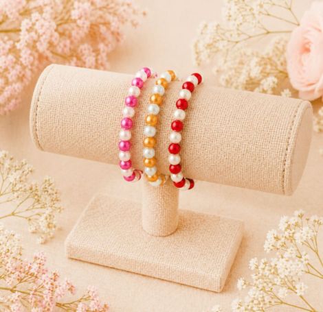 Set 3 bratari pe elastic
