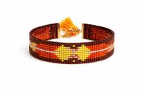 Bratara handmade cu model geometric