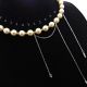 Colier elegant din perle Mallorca piersic cu lan