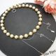 Colier elegant din perle Mallorca piersic cu lan