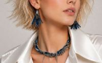 Set bijuterii din denim  blugi   
