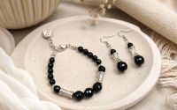 Set bratara si cercei cu onix