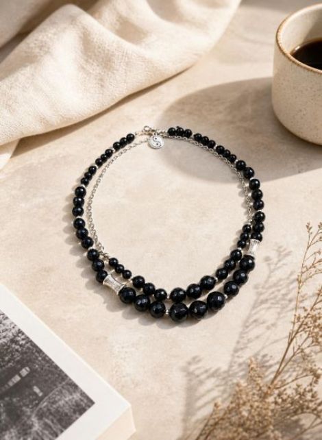 Set 2 coliere cu onix