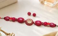 Set bratara si cercei - Rose