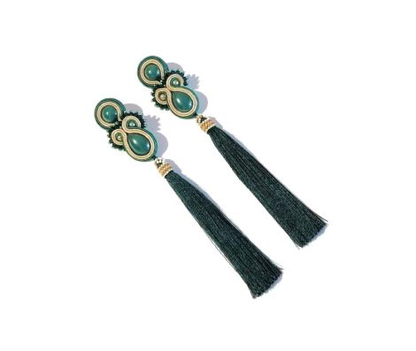 Cercei soutache lungi Ocean Majesty