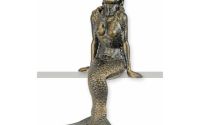 Sirena-statueta din fonta antichizata