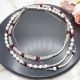Set coliere multilayer din mrgele faetate roii 